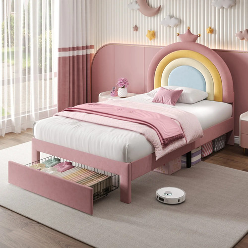 Kids single bed frame 3ft - kids,