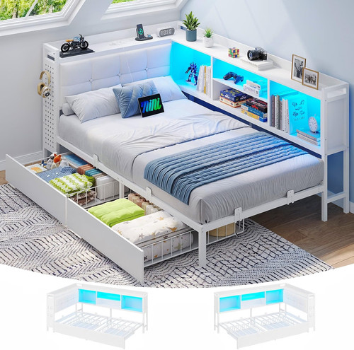 Single bed frame with - with, 2