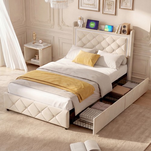 3ft single storage bed frame - single,