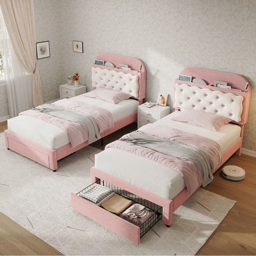 3ft single velvet bed frame - bed,