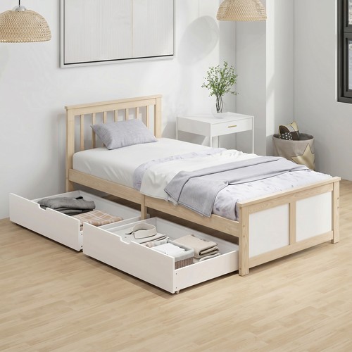 Pine storage bed 3ft - bed,, single