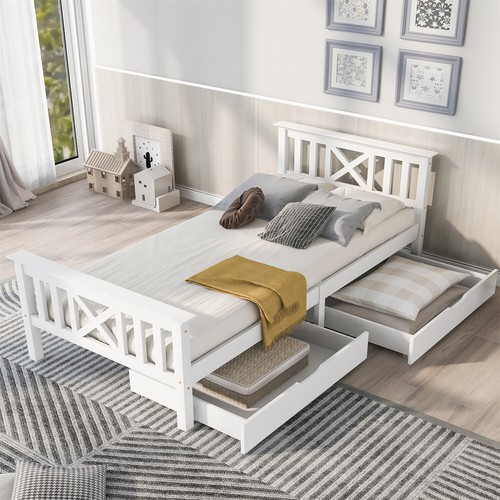 Wooden bed frame - bed, solid
