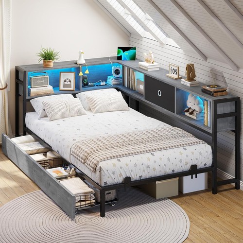 3ft single bed frame - frame, with