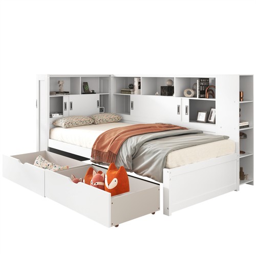 3ft single wooden storage bed - 3ft,