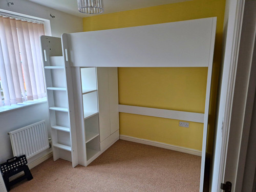 Ikea småstad white loft - smÅstad, bed