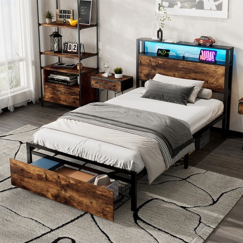 Single metal bed frame with - metal,