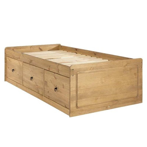 Pine cabin bed with - cabin,