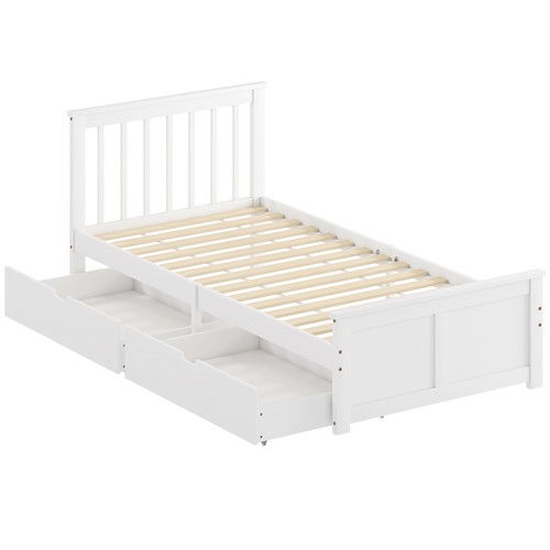 Wooden bed frame single - frame,, with