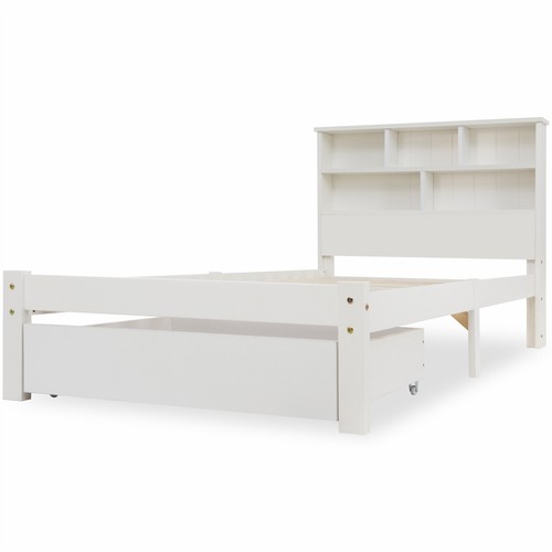 3ft white solid pine wood - white,