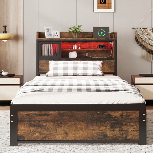 3ft single bed frame metal - frame,