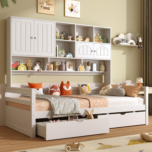 Single bed storage - bed, drawers