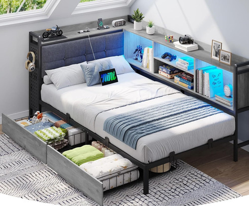 3ft single bed - frame, with
