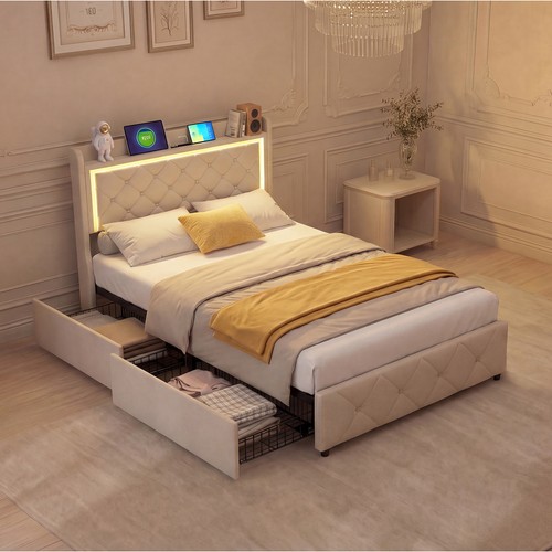 Upholstered platform bed 3ft - platform,