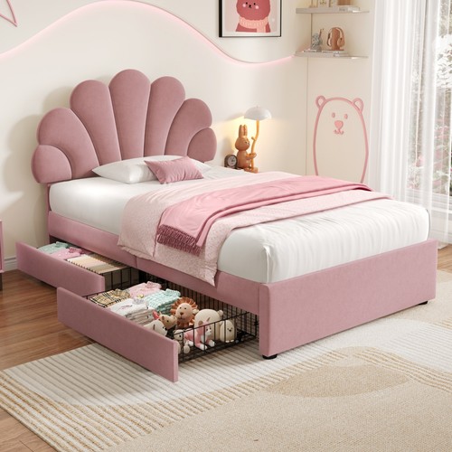 3ft single upholstered bed - single,